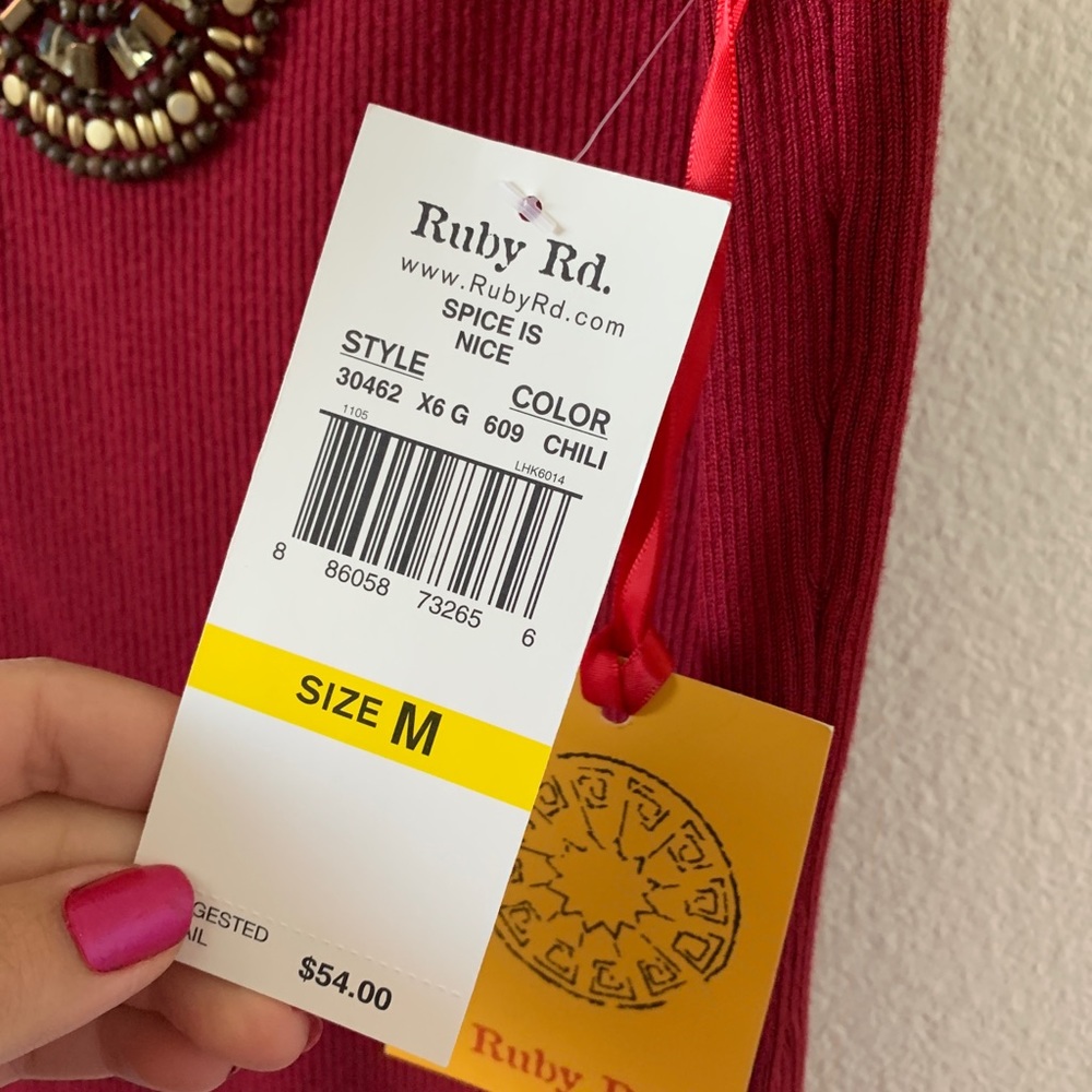 Ruby Rd. Maroon blouse ❤️ - Picture 5 of 7